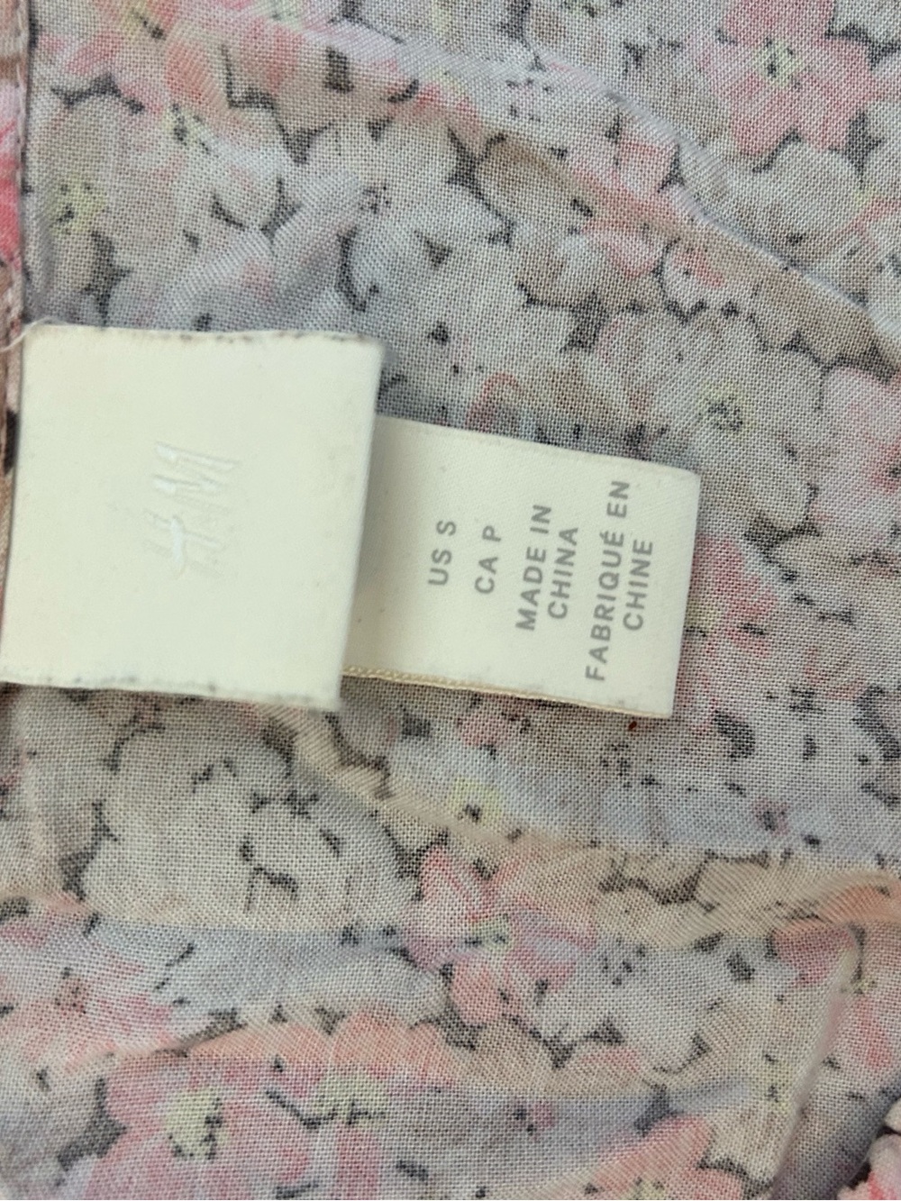H&M Pink and Cream Floral Midi Dress - Picture 3 of 7